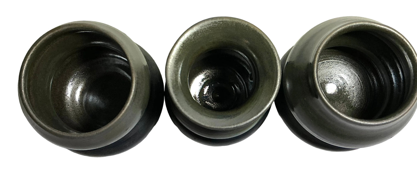 Black Vase Set