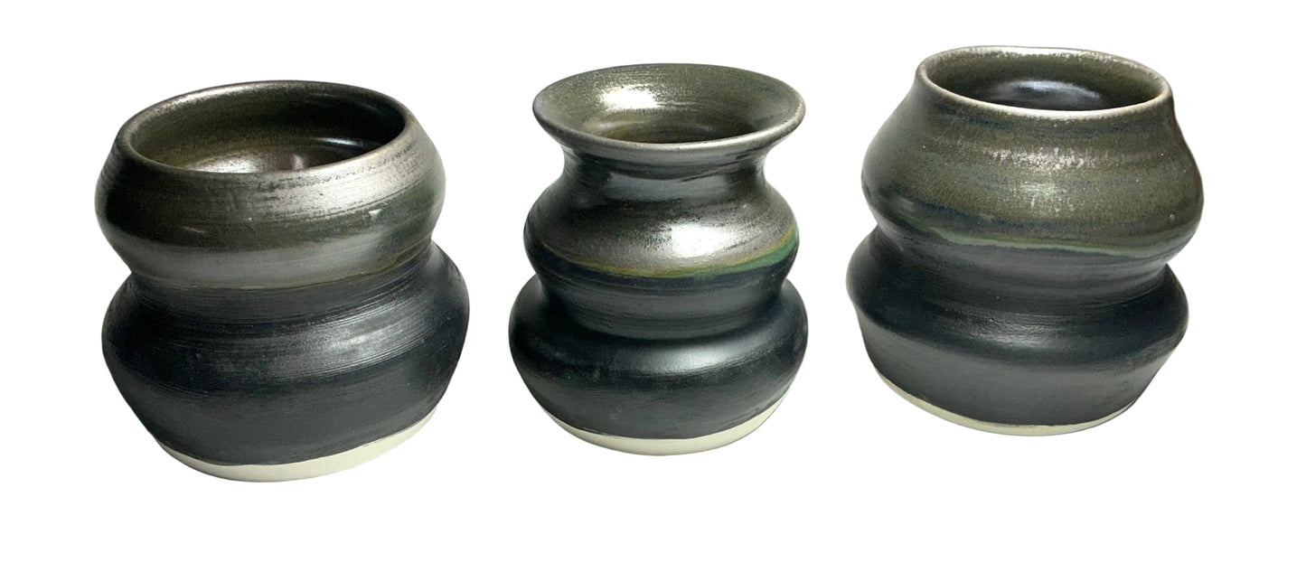 Black Vase Set