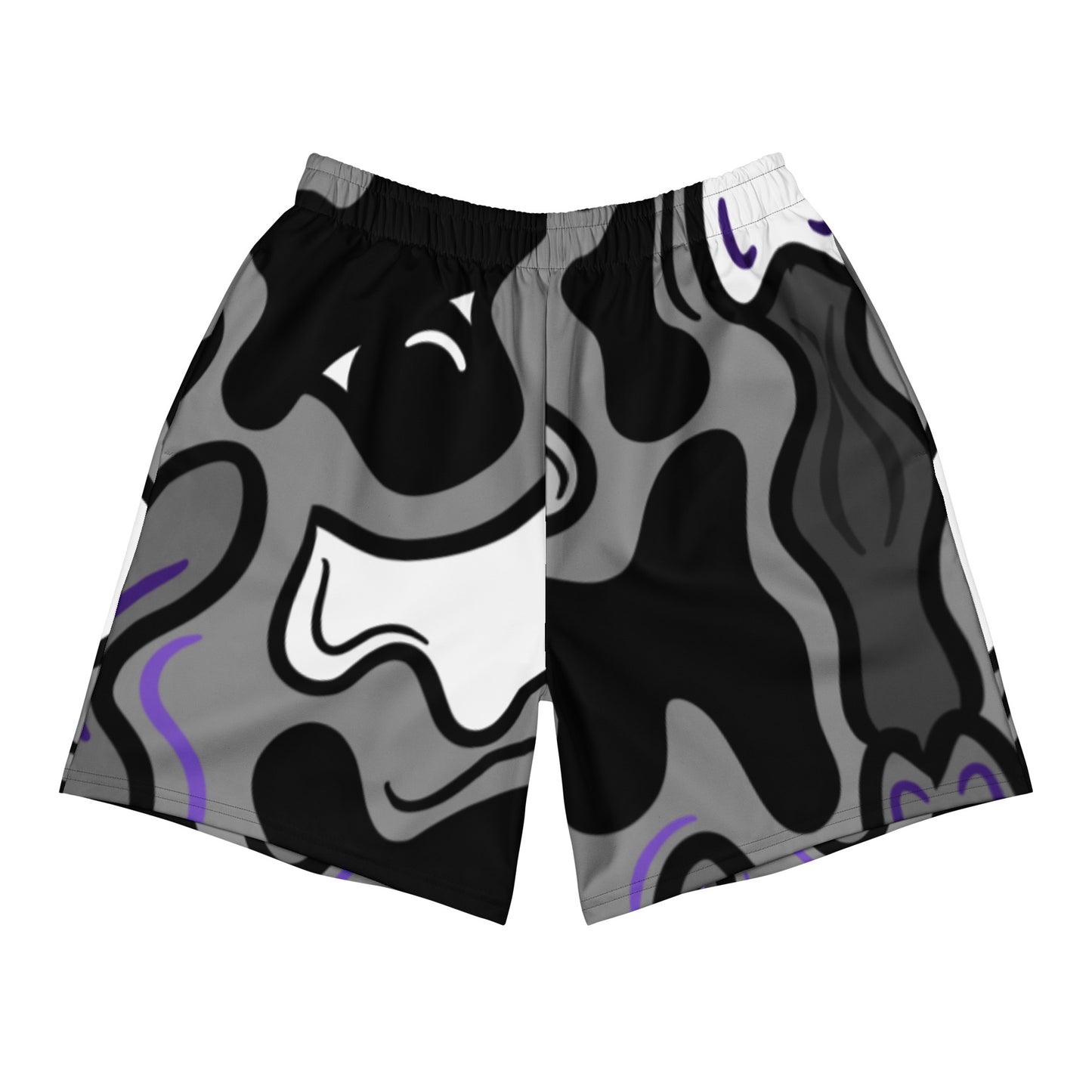 Gray Unisex Athletic Shorts