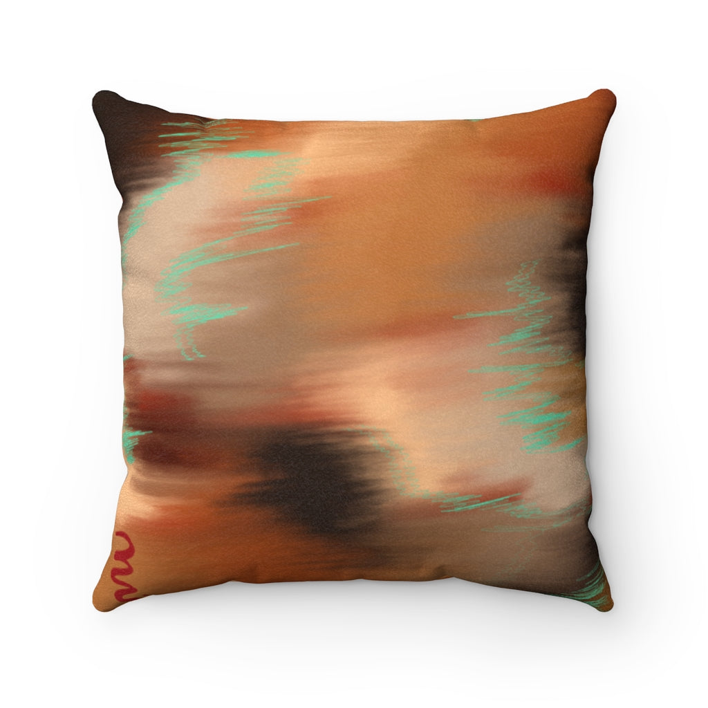 Faux Suede Square Pillow